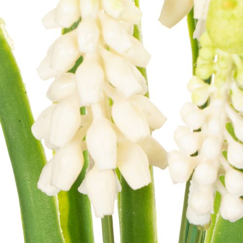 položky Váza s umělými hyacintovými květinami pro elegantní dekoraci stolu a stylový vzhled 20 cm