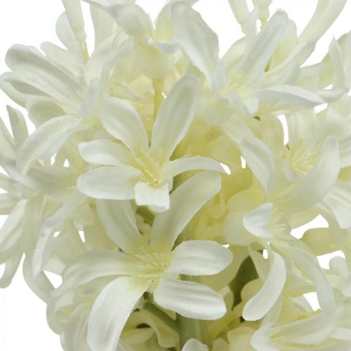 položky Umělý hyacint bílý umělý květ 28cm svazek 3ks