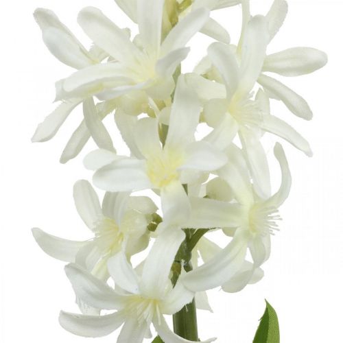 položky Umělý hyacint s cibulkou umělá květina bílá k nalepení 29cm