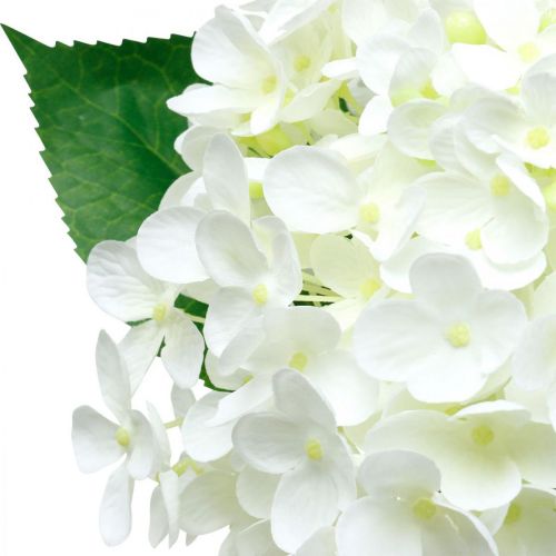 Floristik24 Hortenzie umělá bílá 53cm