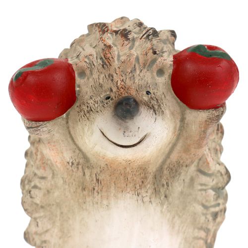 Floristik24 Keramická figurka ježka s hnědým jablíčkem 7,5 cm
