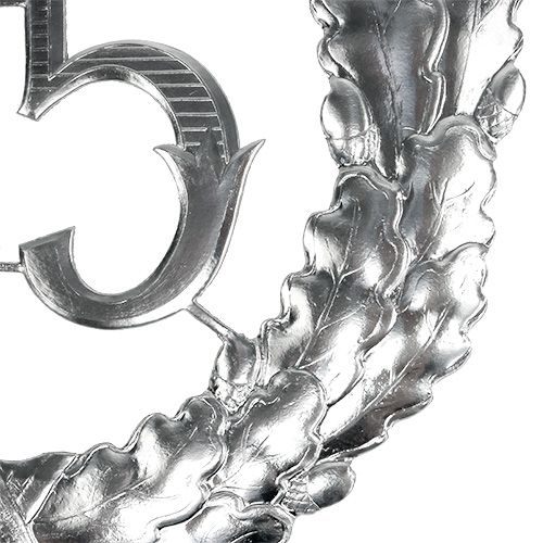 položky Výročí číslo 25 ve stříbrné barvě Ø40cm