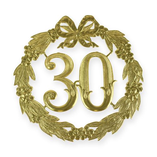 Floristik24 Výročí číslo 30 ve zlatě