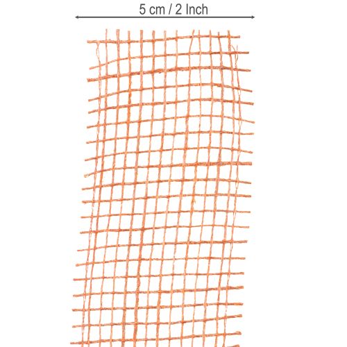 položky Jutová stuha, síťovaná stuha, juta, ekologická, terakotově červená, šířka 5 cm, délka 40 m