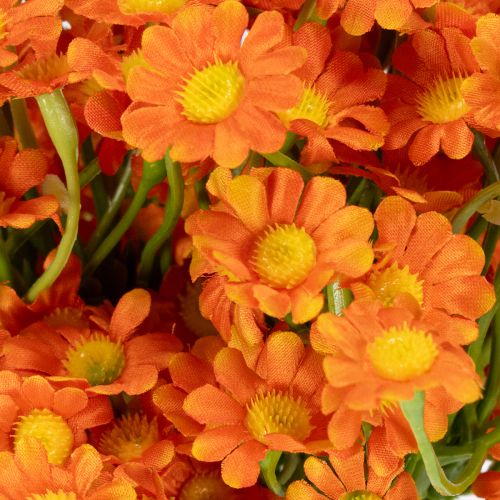 položky Umělá kytice heřmánku pro atmosférickou sezónní dekoraci, 27 cm, 3 kusy