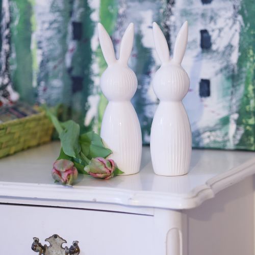 položky Jednoduchá figurka králíka jako dekorativní předmět pro moderní jarní aranžmá, 22 cm, 2 kusy