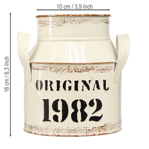 položky Džbán Kovová dekorace &quot;Originál 1982&quot; Krémová rez H16cm 2ks