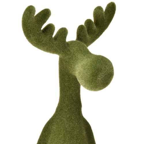 položky Dekorativní stolička s okrajem losa, zelená, V31 cm, 2 kusy