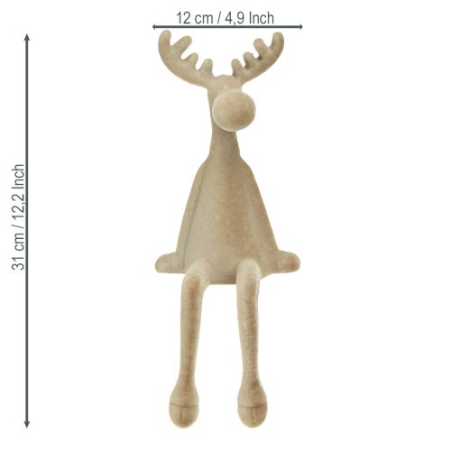 položky Hnědá bavlněná podšívka s losím vločkovým okrajem 31 cm, 3 kusy