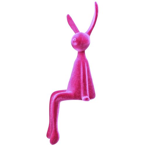 položky Okrajová stolička Králík Flocked Sedící velikonoční zajíček růžový – 2. volba – 56 cm