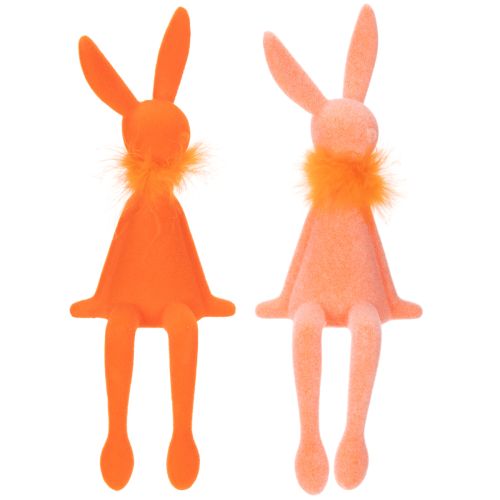 položky Figurka velikonočního zajíčka na poličku, sedící figurka velikonočního zajíčka na Velikonoce a jaro, 27 cm, 2 kusy