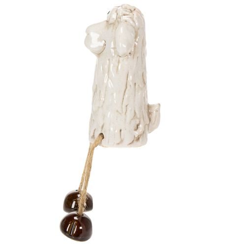 položky Keramická figurka ovečky, sedící ovečka, pro velikonoční i celoroční dekoraci, 18 cm, 3 kusy