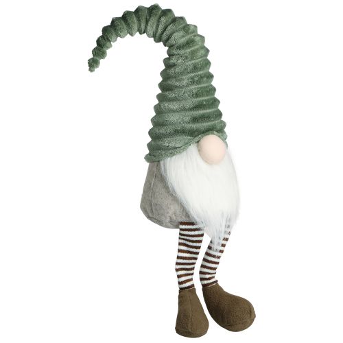 Floristik24 Edge Stolička Gnome Vánoční Zelená Hnědá V55cm 2ks