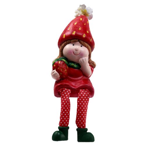 Floristik24 Okrajová stolička jahoda dětské ozdobné figurky V11,5-13cm 2ks