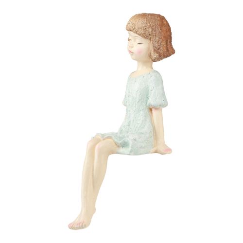 Floristik24 Hrana Seater zahradní postava sedící dívka barevné 52cm