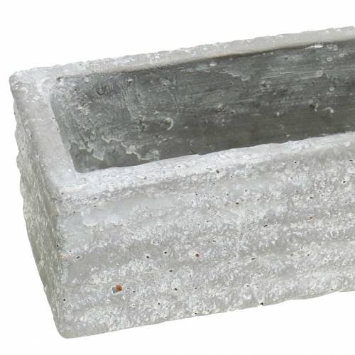 Floristik24 Truhlík na rostliny beton světle šedý 40x8cm V6,7cm
