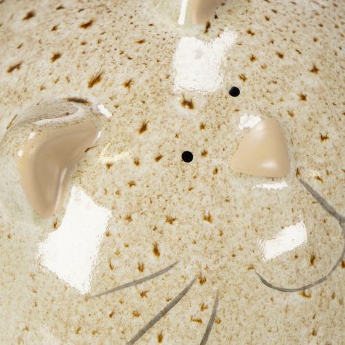 položky Keramická dekorativní figurka kočky, kulatý design do obývacího pokoje nebo ložnice, 13 cm, 2 kusy