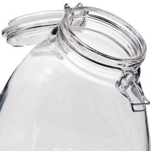 Floristik24 Velká průhledná dóza na sušenky 22 cm