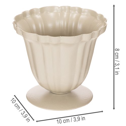 Dekorativní miska, krémová trofej, malá, 10 cm | Floristik24.cz