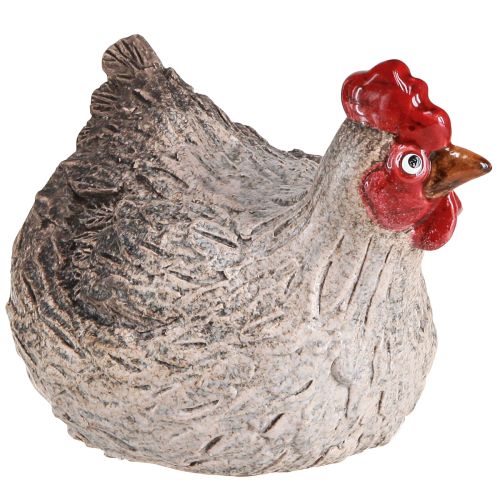 Floristik24 Keramické dekorační kuře vtipná velikonoční dekorace figurka 16×12×12cm