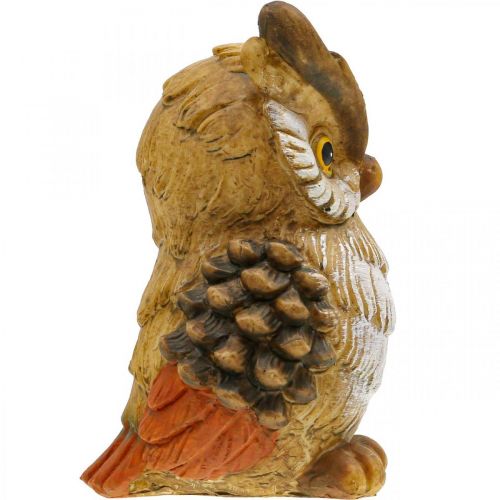 položky Dekorativní dekorativní figurka sovy ručně malovaná podzimní dekorativní polyresin V14cm