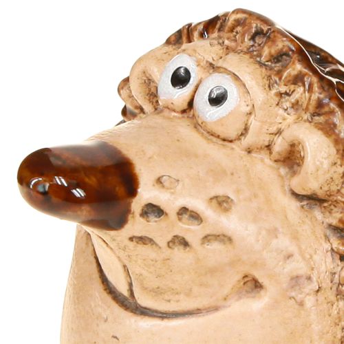položky Keramická dekorace ježka, podzimní dekorace, ručně malovaná, V7cm, 3 ks