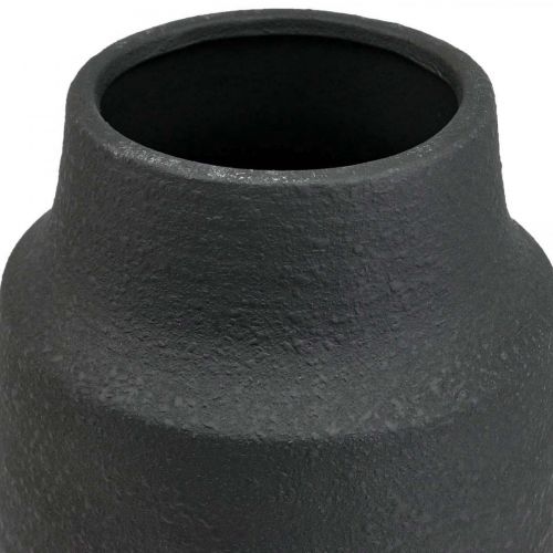 položky Keramická váza černá váza na květiny dekorativní vázy Ø17cm H34cm