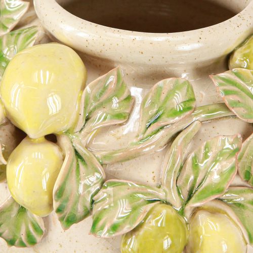 položky Keramická váza Citronová dekorace Středomořská zelená Žlutá H19cm