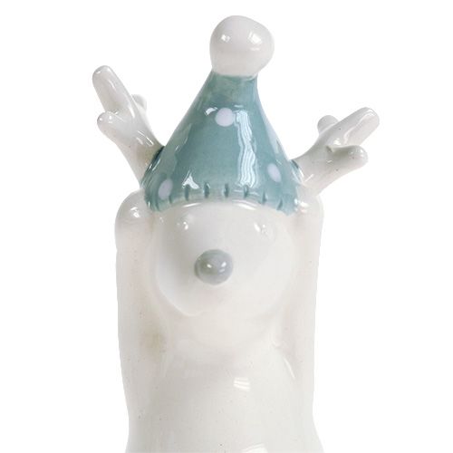 položky Keramická figurka soba 11cm, 12cm bílý 2ks
