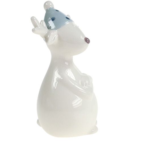 položky Keramická figurka soba 11cm, 12cm bílý 2ks