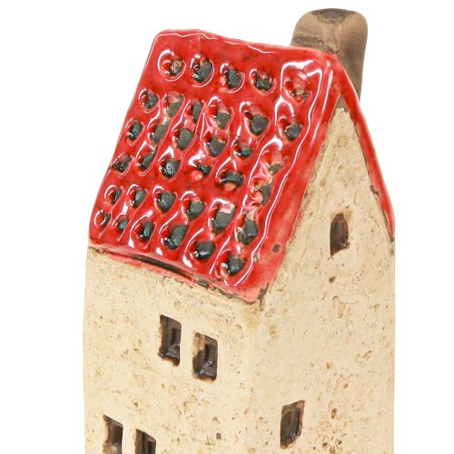 položky Dekorace na stůl z keramických domečků, keramické domečky, V11cm, 3 ks