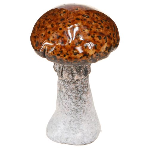 položky Keramické houby keramická dekorace houby oranžovožlutohnědé 8cm 3 ks