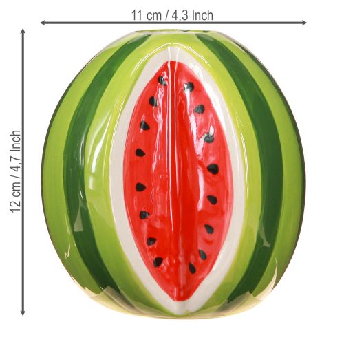 položky Keramická váza meloun dekorativní váza keramická H12cm