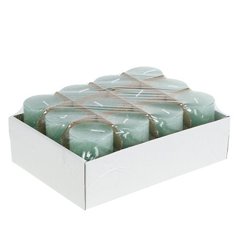 Floristik24 Svíčka vánoční nefrit 50mm x 100mm 12ks