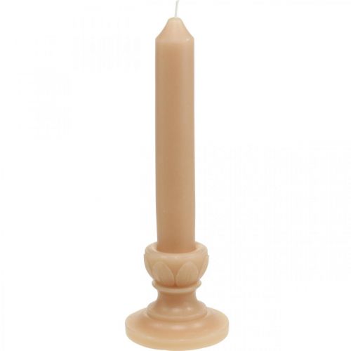 Deco tyčinková svíčka Lososová Nostalgická svíčka Dekorace vosková jednobarevná 25cm
