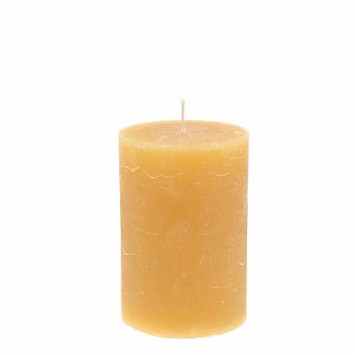 Floristik24 Barevné svíčky medové 70×100mm 4ks