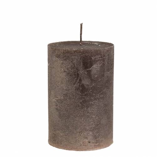 položky Jednobarevné svíčky měděná metalíza 85×120mm 2ks