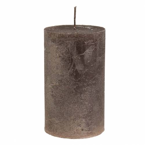 položky Jednobarevné svíčky měděná metalíza 85×150mm 2ks