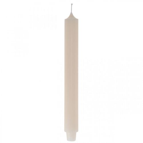 Svíčka dlouhá stolní tyčinka na svíčku krémová Ø3cm V29cm