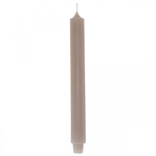 Floristik24 Svíčka dlouhá stolní tyč na svíčku svíčka šedá Ø3cm V29cm