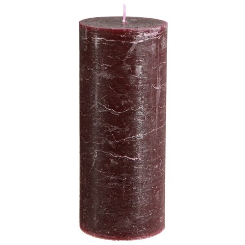položky Svíčky Burgundské sloupové svíčky jednobarevné 85x200mm 2 ks