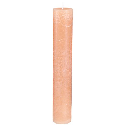 položky Svíčky tyčinkové svíčky voskové svíčky pomeranč broskev 50x300mm 4 ks