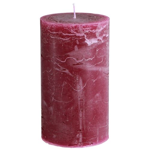 Floristik24 Svíčky barevné přes sloupové svíčky Berry 85×150mm 2 ks