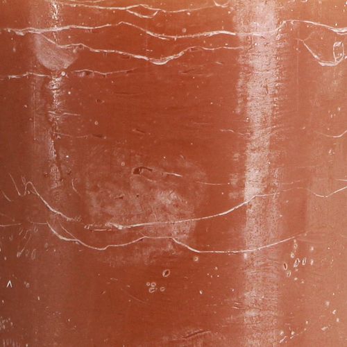 položky Svíčky barvené karamelové sloupové svíčky 85×150mm 2 ks