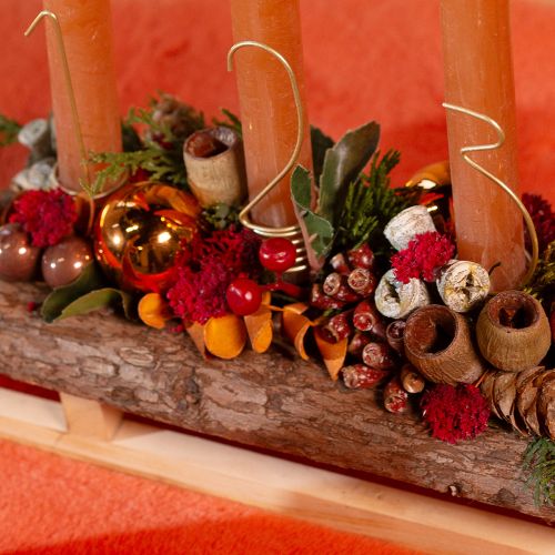 položky Adventní svíčková dekorace s čísly 1-4 matně zlatá kovová V10cm 4 ks