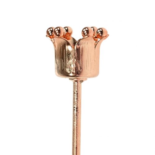 Floristik24 Korunka svícen měděná Ø2,2cm V7cm 4 ks