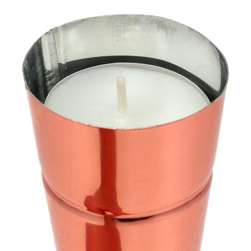 Floristik24 Svícen měděný Ø4,5cm H14cm 8ks