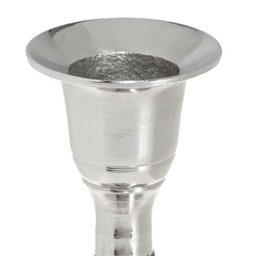 položky Svícen kovový stříbrný tyčový svícen V9,5cm 2ks