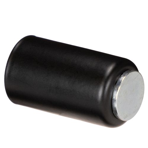 Kulatý magnetický svícen, matně černý, pro kuželové svíčky o průměru 25 mm, 4 kusy | Floristik24.cz