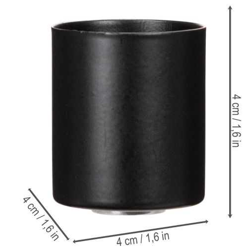 Magnetický svícen, matný povrch, 4 cm, 4 kusy | Floristik24.cz